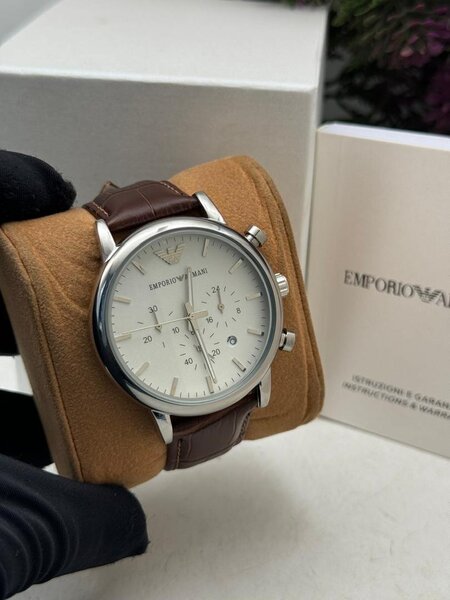 Emporio Armani Leather Watch