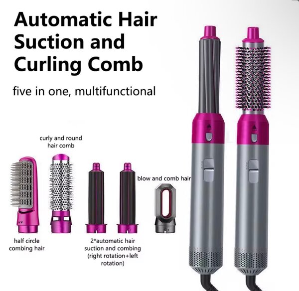 Brosse Coiffante 5-en-1 Multifonction