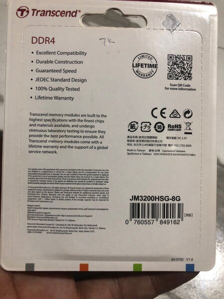DDR4 RAM 8gb