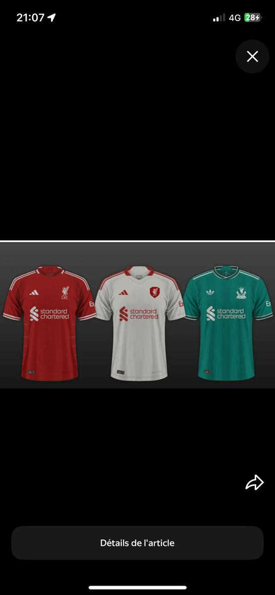 Maillot de Football Liverpool