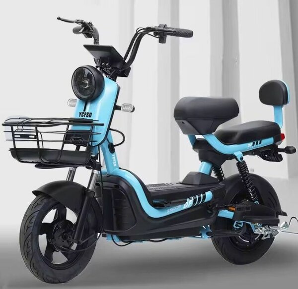 Vélo électrique pliant bleu