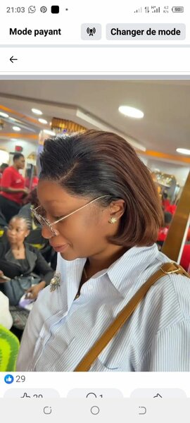 Perruque en cheveux naturels