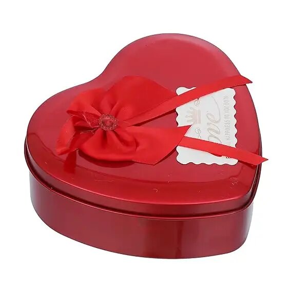 Heart shape valentine day gift box with 1 teddy beer, Roses