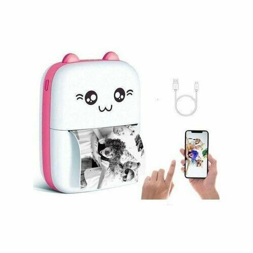 Lot 3 mini imprimantes thermiques Bluetooth kawaii