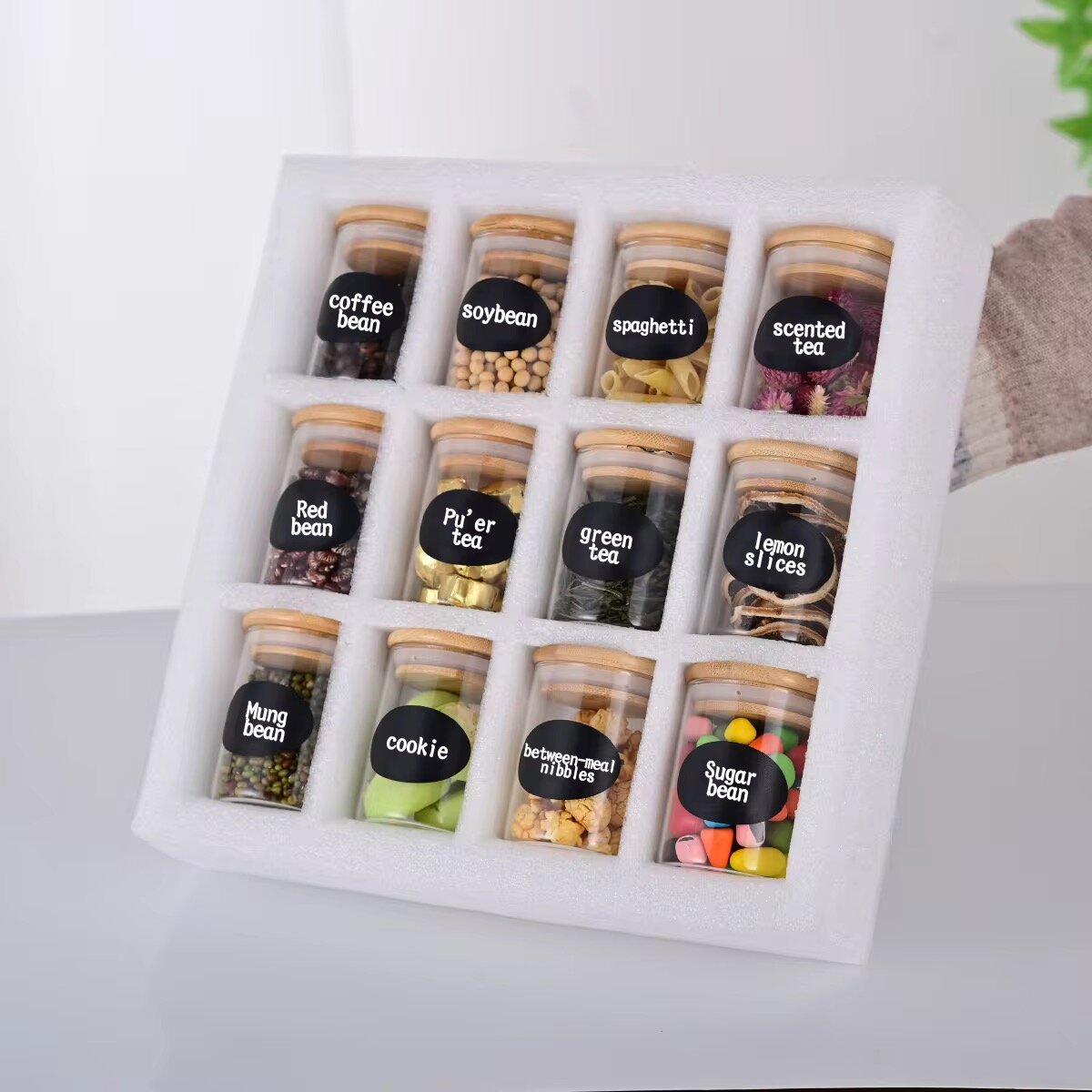 Ensemble de bocaux de rangement hermétiques