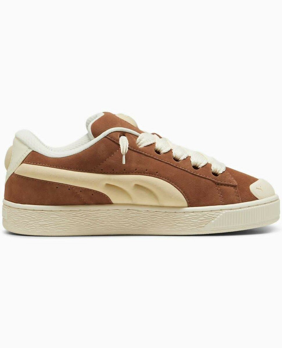 Baskets en daim marron