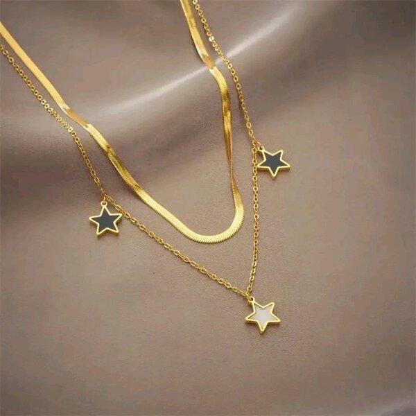 Collier Multirang Doré Élégant