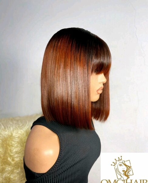 Perruque Bob Brun Réaliste