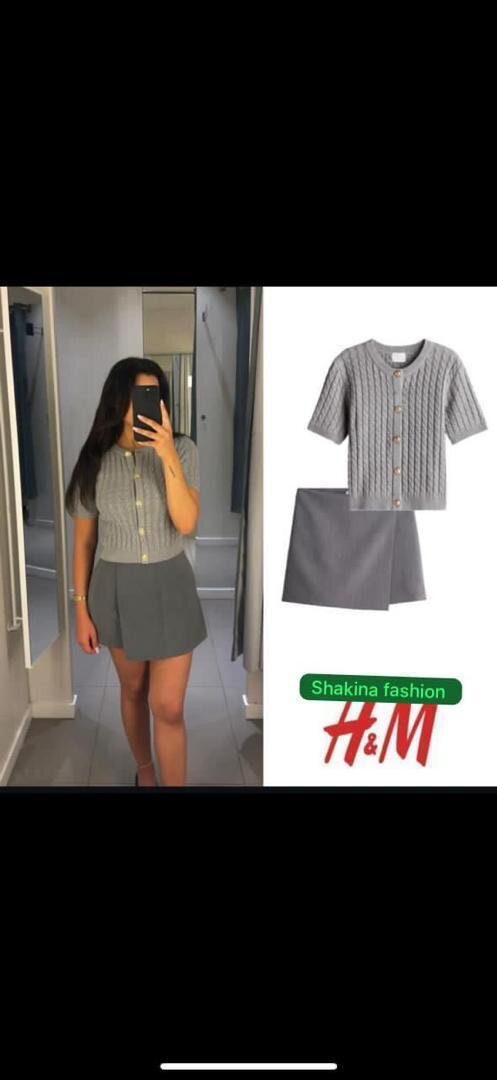 Tenue Femme Élégante Grise