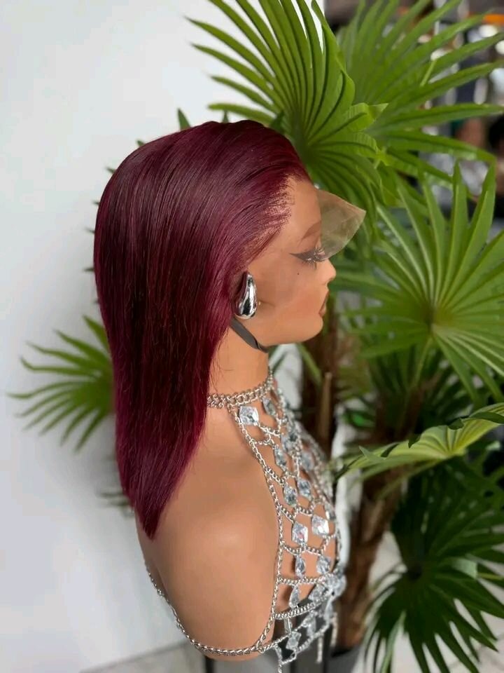 Perruque lace wig rouge