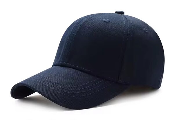 Casquette en coton bleu unisexe