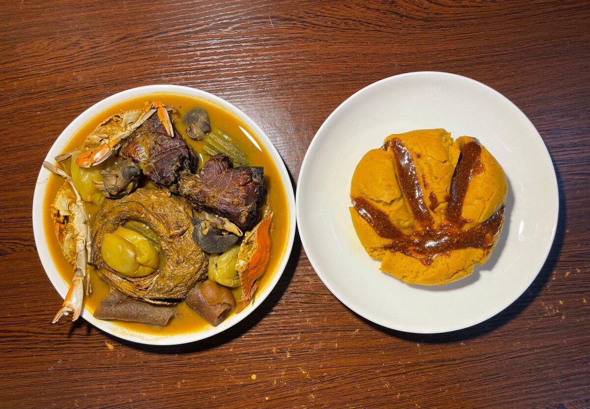 Foufou complet bien épicé