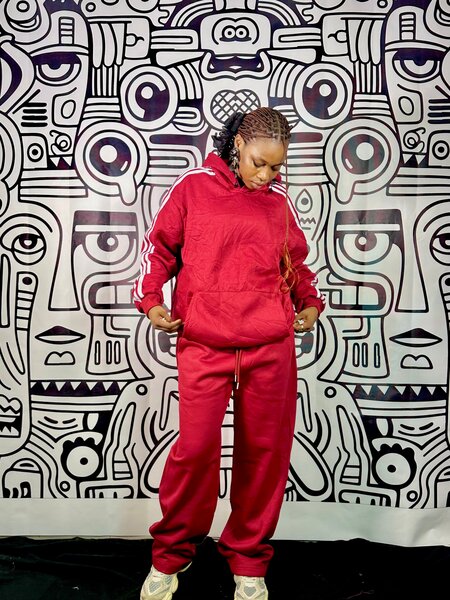 Red Tracksuit Set