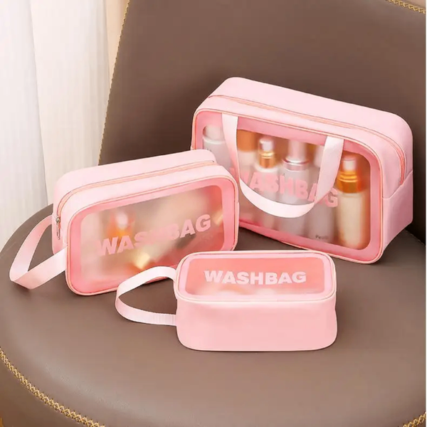 Trousse de toilette rose