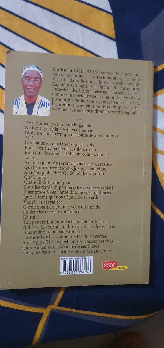 Le testament - Poésie