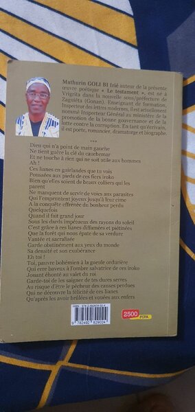 Le testament - Poésie