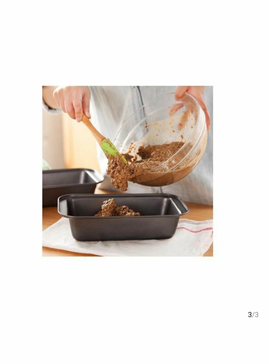 Lot de 3 moules de cake pâtissière