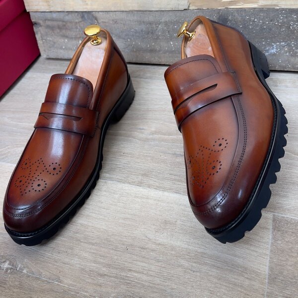 Mocassins élégants en cuir pour hommes