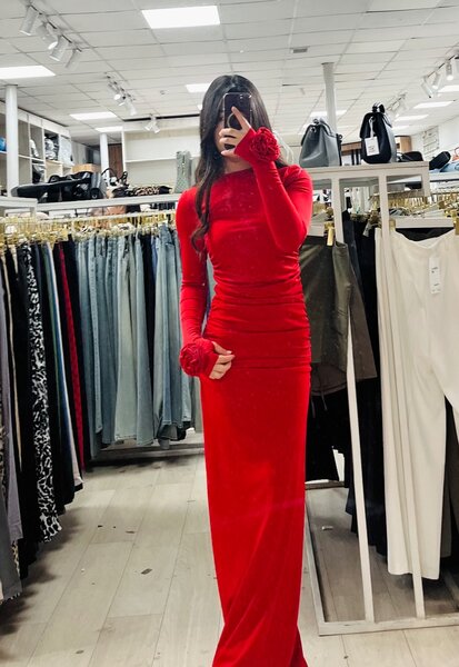 Платье красный