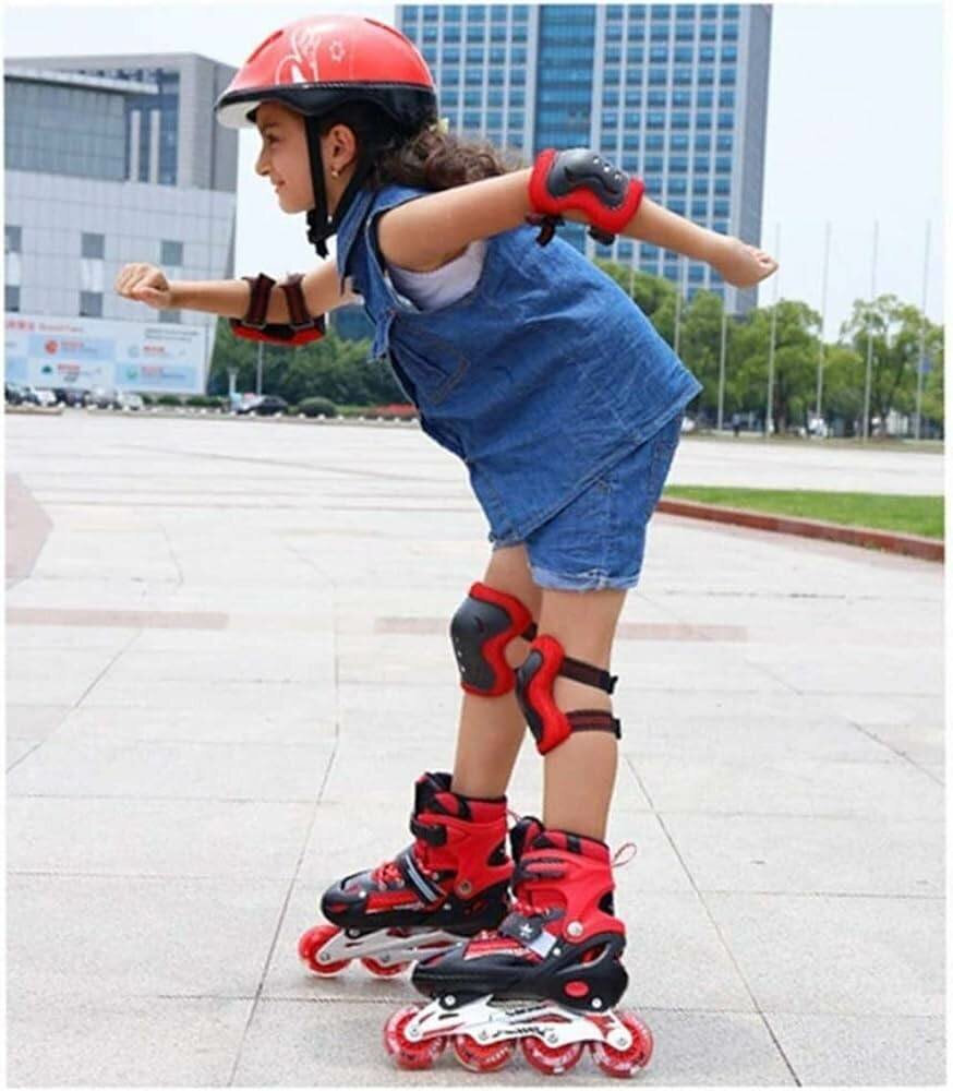 Rollers en ligne pour enfants avec kit de protections