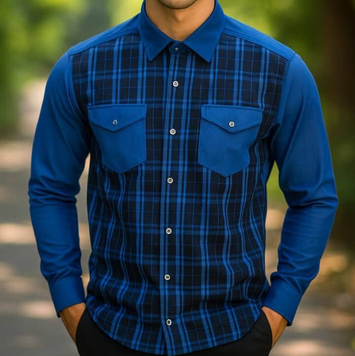 Chemise à manches longues casual
