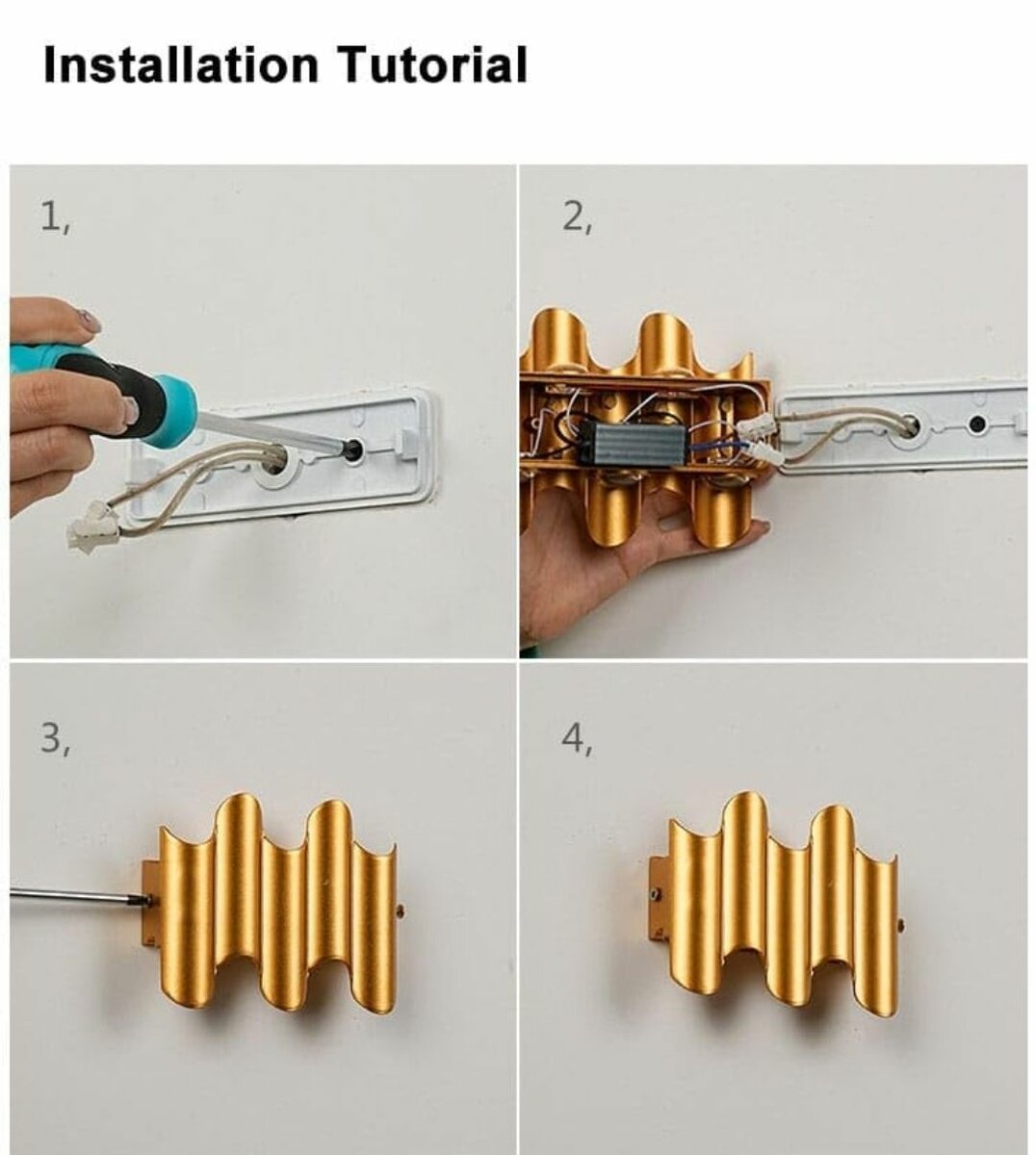 Modern Gold Wall Sconce Light