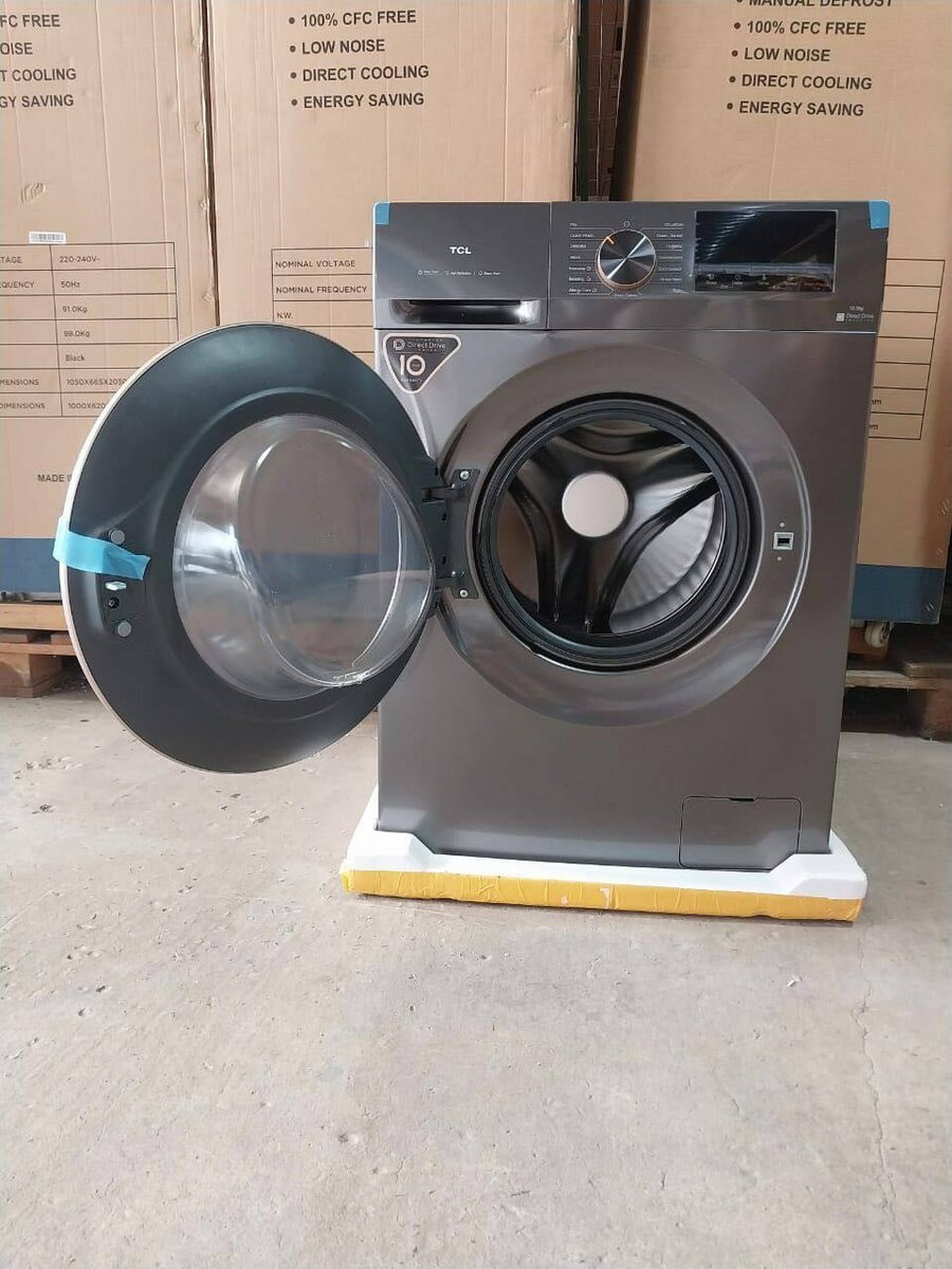 Silver 10.5KG TCL Fast Washing Full Automatic Machine