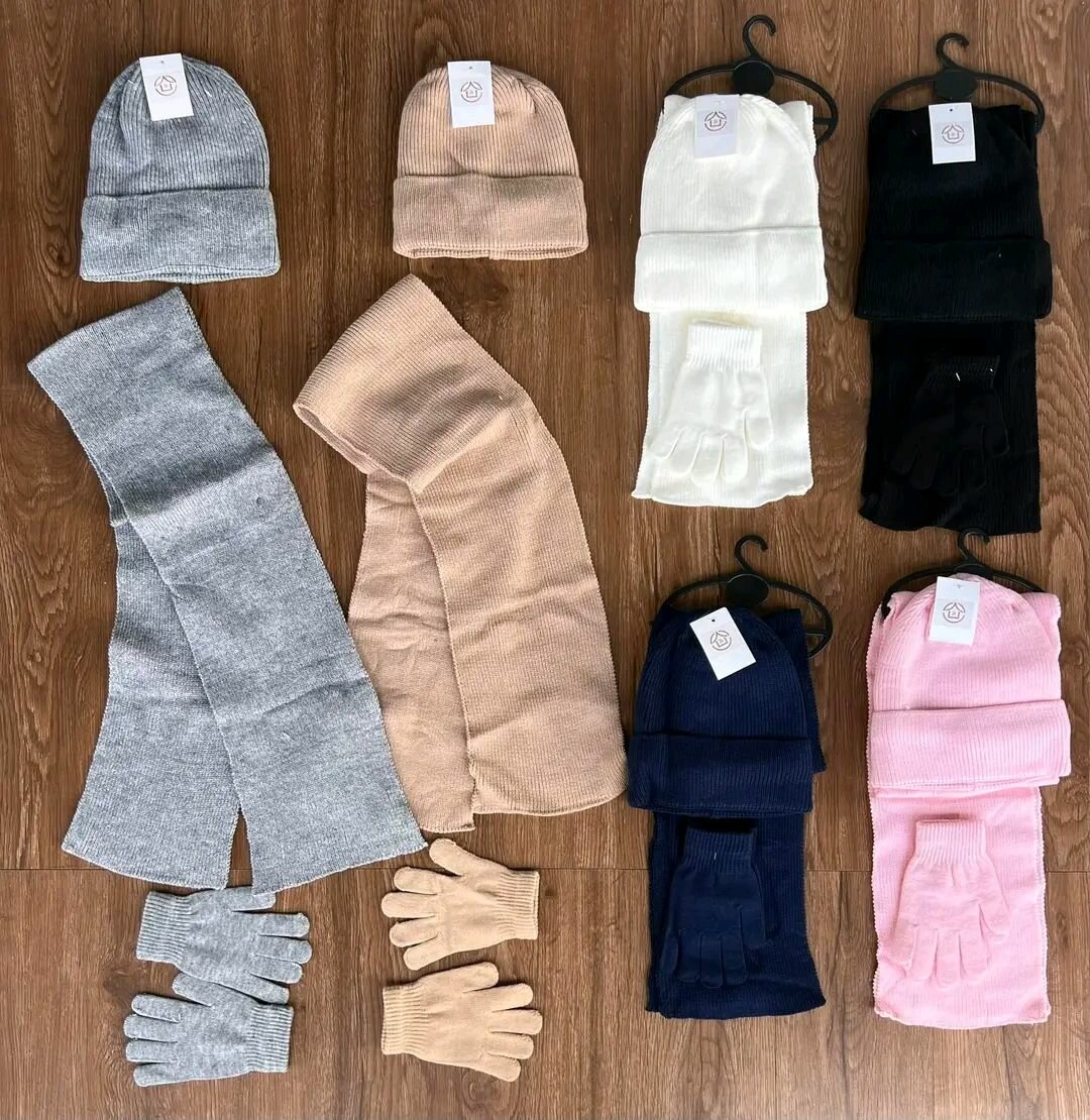 Head sock scuff and gloves for babies