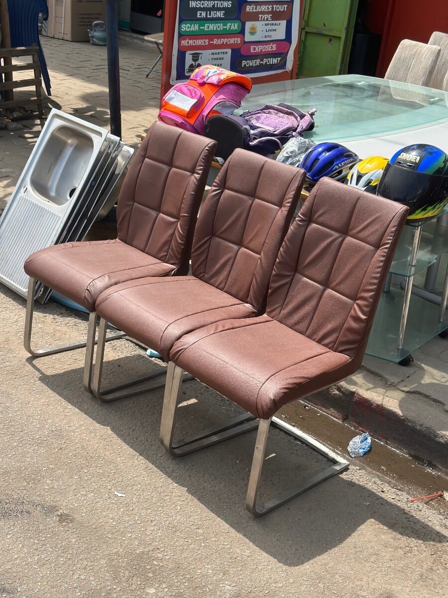 Stylish Brown Dining Chairs Set