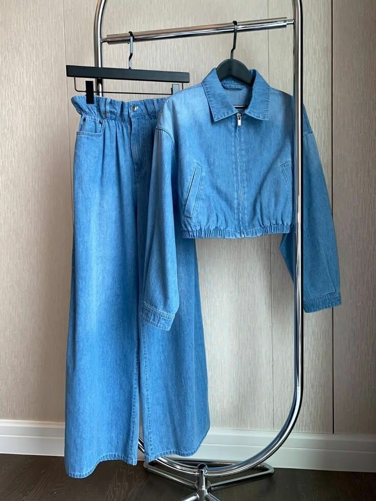 Ensemble veste et jupe en jean