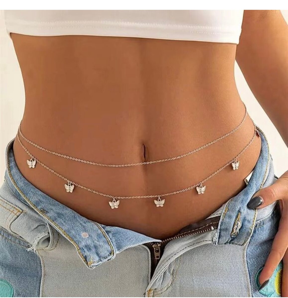 Chaine de taille papillon élégante