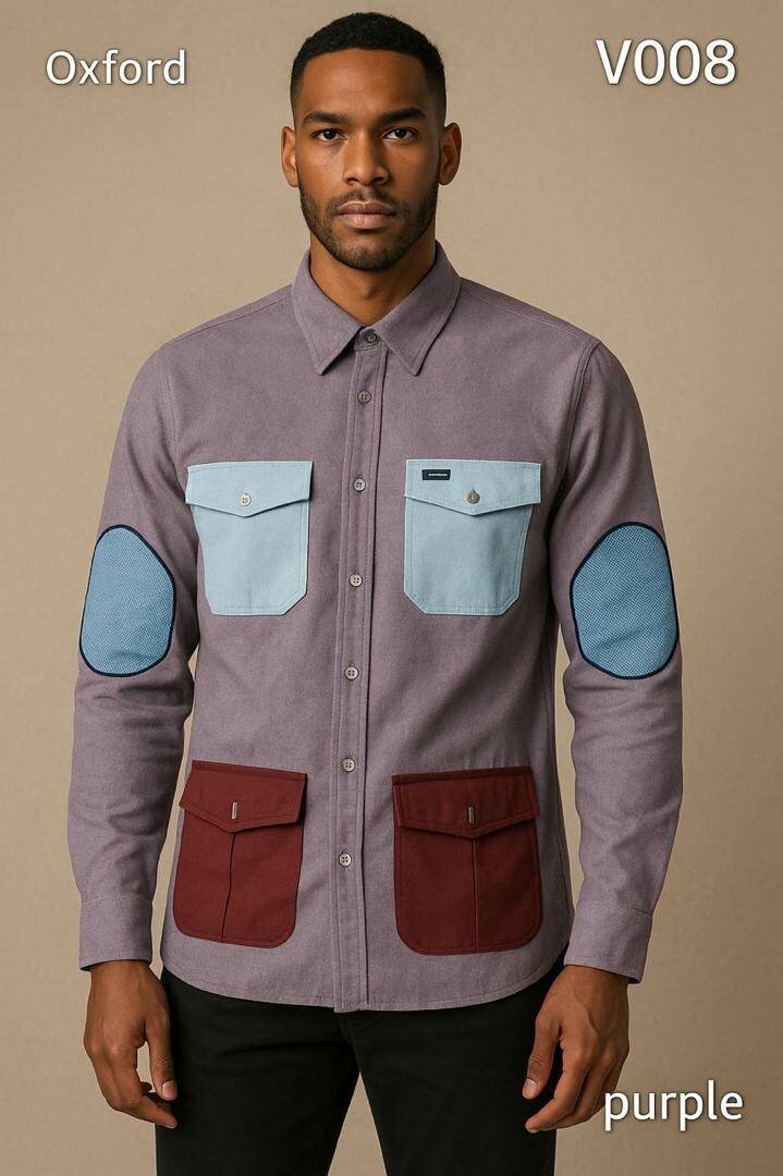 Chemise Oxford homme multipoches