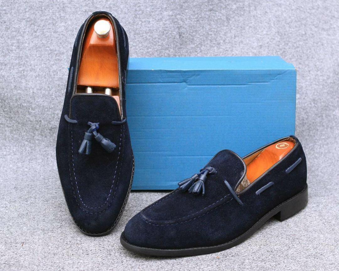 Mocassins en cuir suédé