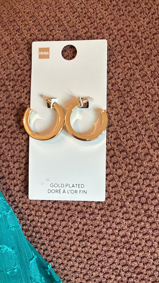 Boucles d'oreilles dorées