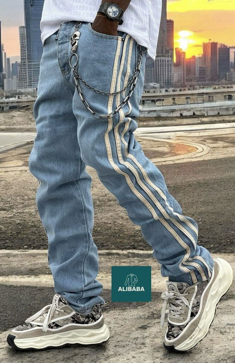 Pantalon streetwear en denim