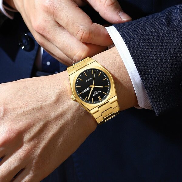 Montre en or NIBOSI élégante