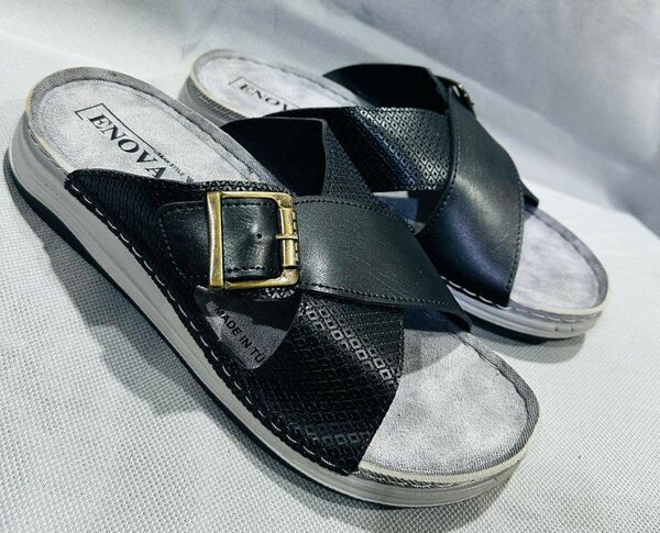 Sandales en cuir confort