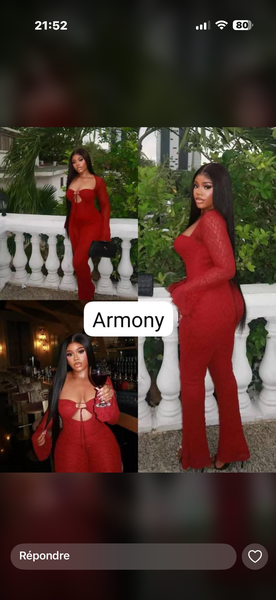 Combinaison rouge Arm