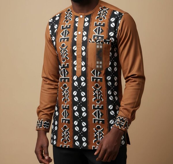 Chemise Homme Africaine Élégante