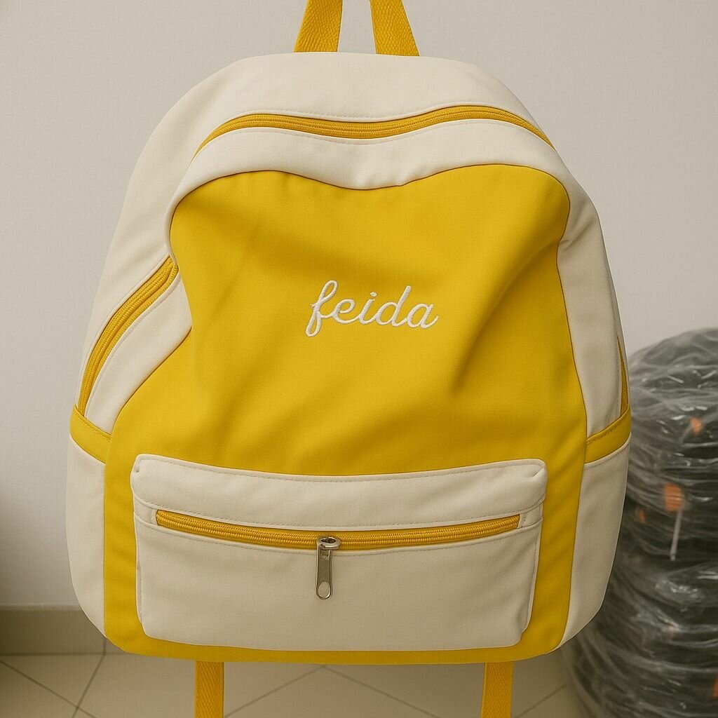 Sac à dos jaune Feida
