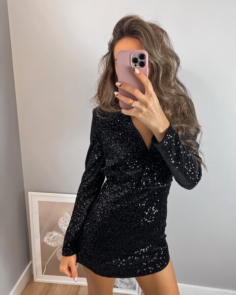 Платье с пайетками Zara