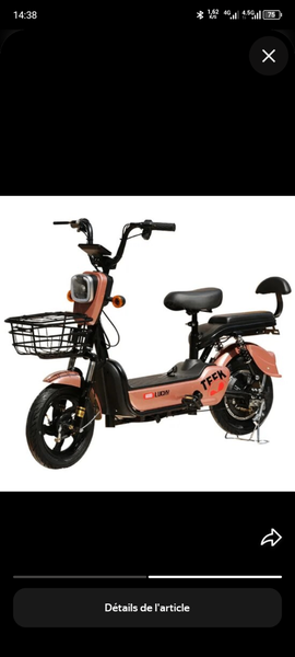 Vélo électrique pliant urbain