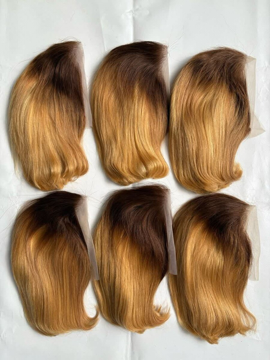 Perruque en Dentelle Teinte et Style Naturel