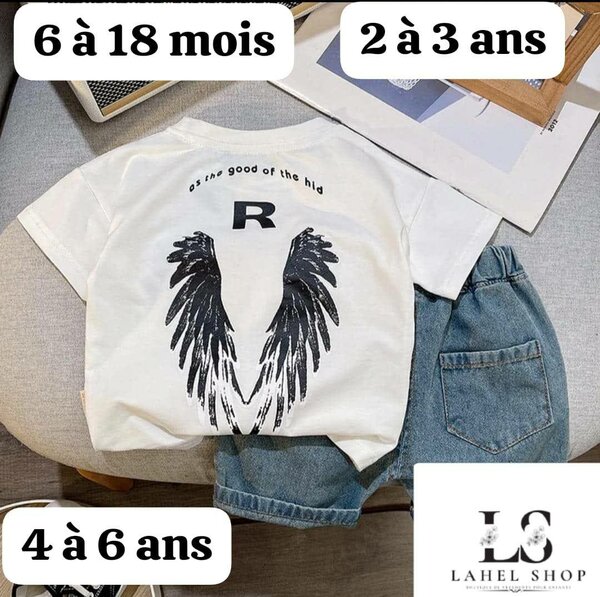 T-shirt Enfant Imprimé Ailes