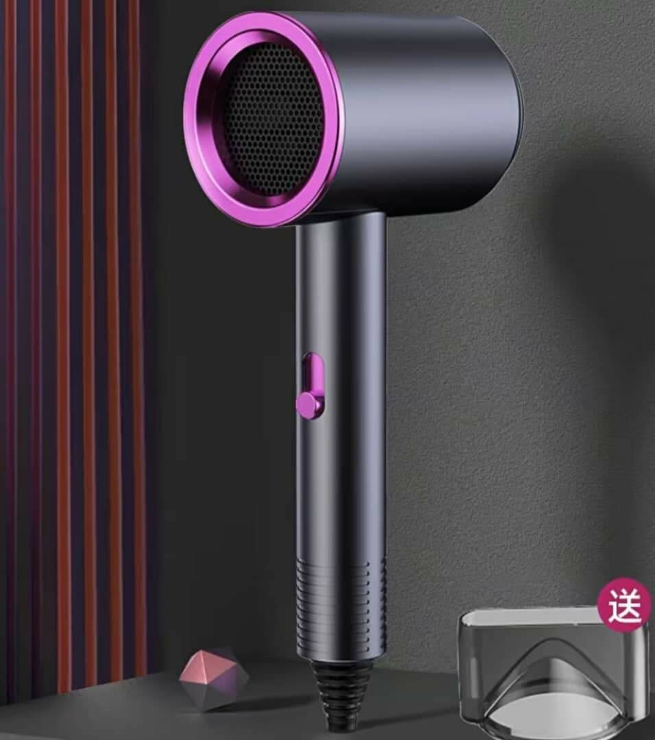 Sèche-cheveux professionnel silencieux avec buse rotative à