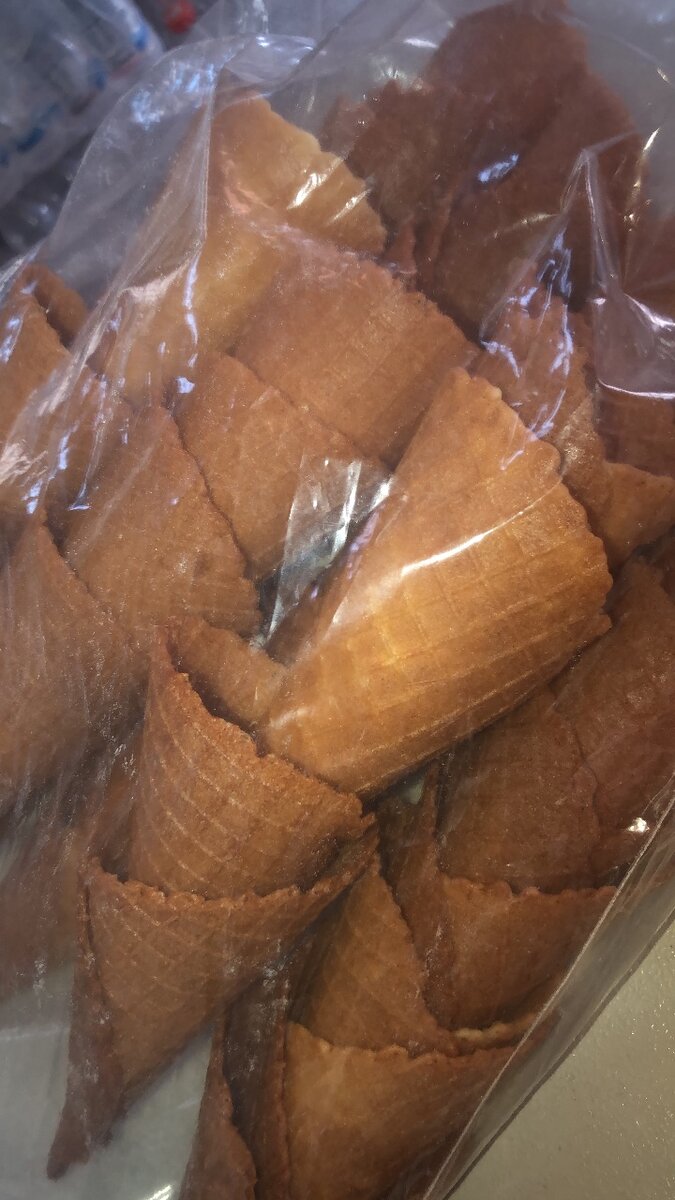 Waffles ice Cream cones