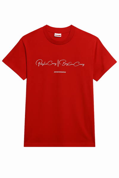 T-shirt rouge imprimé