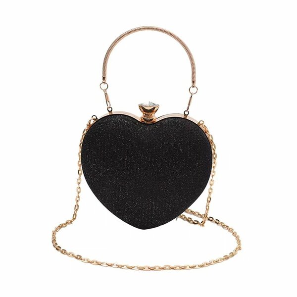 Heart-shaped clutch