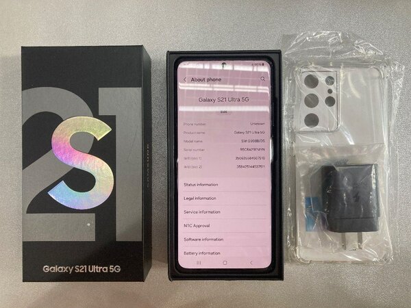 Galaxy S21 Ultra 5G 256gb/12gb ram 5000mAh battery capacity