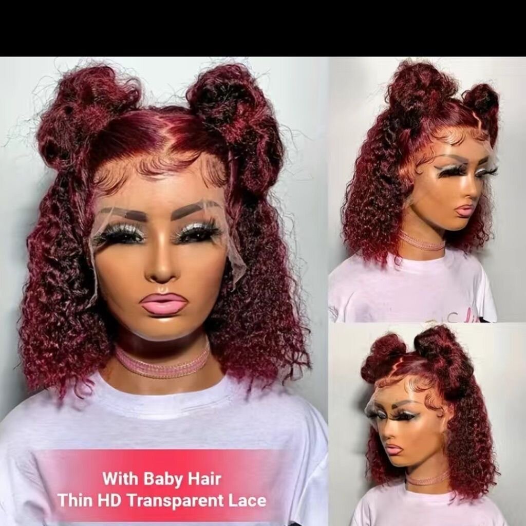 Perruque Curly Dentelle Transparente